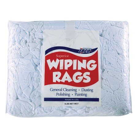 Ebco Cotton Rags Wht 8# 77-8P